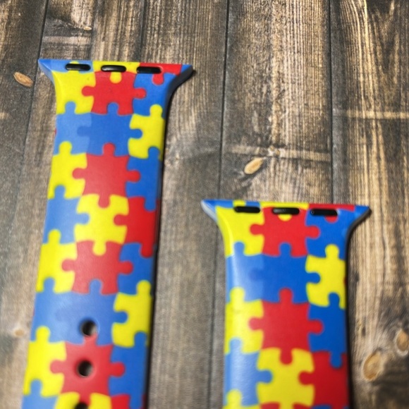 5for$10 Puzzle Piece Autism Awareness 38mm/40mm/41mm Apple Watchband NWT - Picture 3 of 5